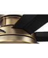 Mondo 72" Ceiling Fan (Blades Included) Satin Brass/Flat Black