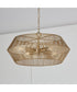 Kaiya 4-Light Pendant Matte Brass