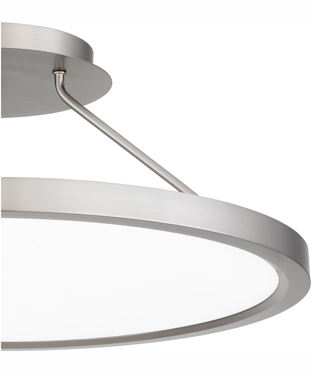 Outskirts Large Semi Flush Mount Brushed Nickel
