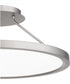Outskirts Large Semi Flush Mount Brushed Nickel