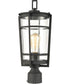 Crofton 1-Light Outdoor Post Mount Charcoal/Clear Glass