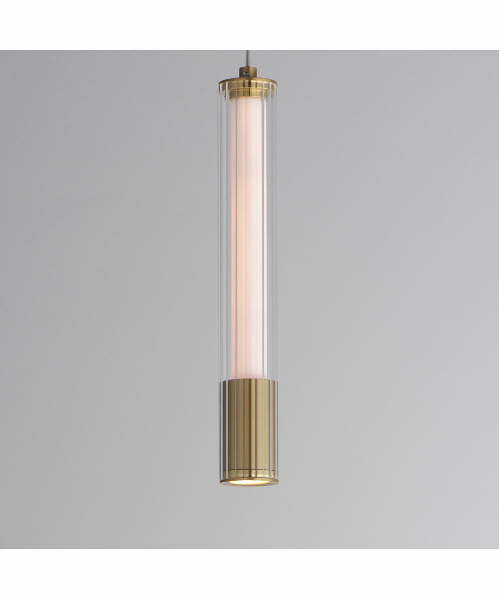 Cortex 10 inch LED Pendant Natural Aged Brass