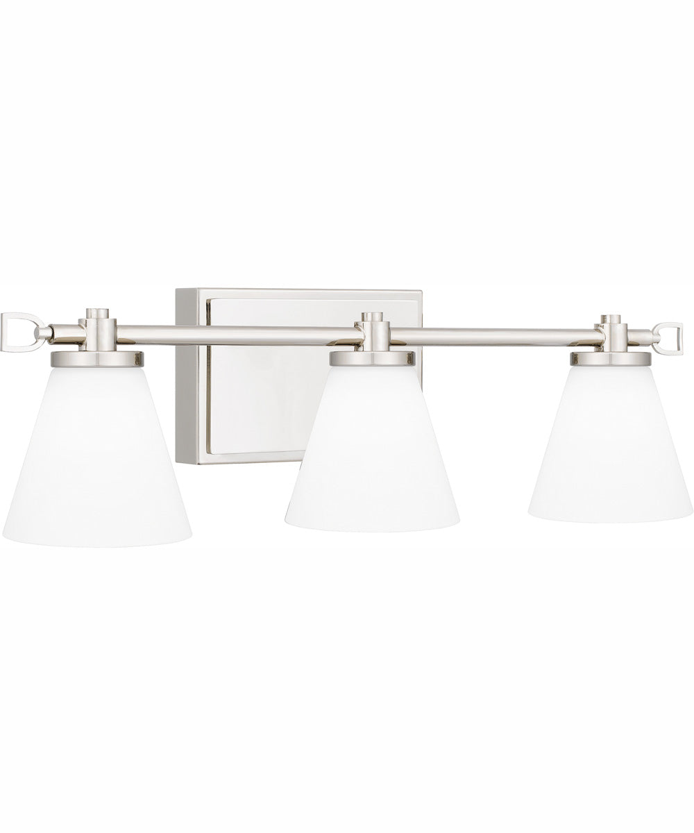 Daniels Large Bath Light Polished Nickel