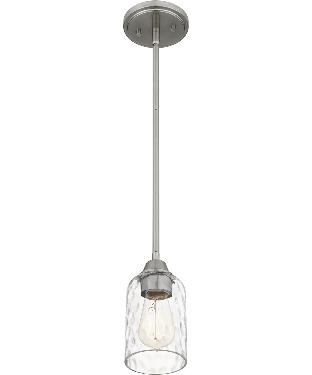 Acacia Small 1-light Mini Pendant Brushed Nickel
