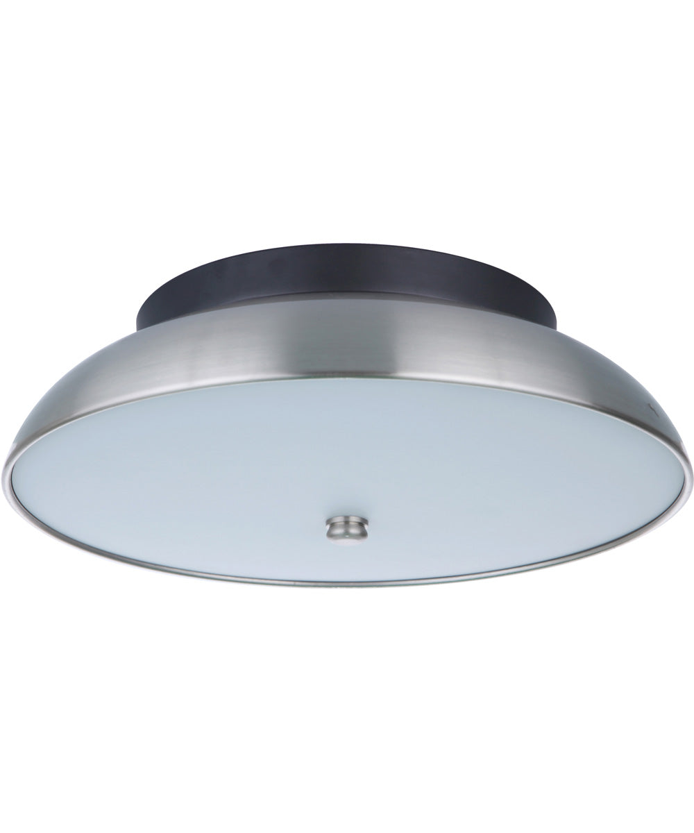 Soul LED Flushmount Flat Black / Brushed Polished Nickel