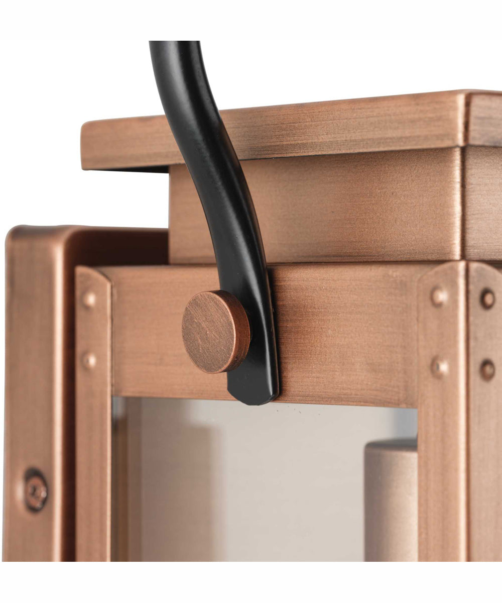 Union Square 1-Light Small Urban Industrial Outdoor Wall Lantern Antique Copper