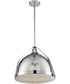 15"H Barbett 1-Light Pendant Polished Nickel