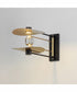 Pearl 2-Light LED Sconce Black / Natural Aged Brass