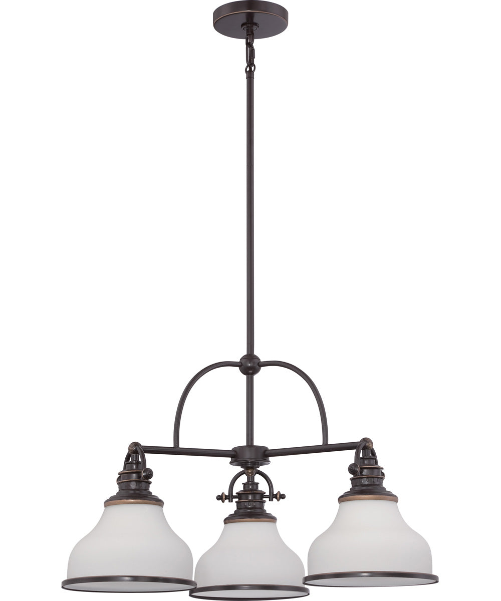 Grant 3-light Chandelier Palladian Bronze
