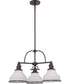 Grant 3-light Chandelier Palladian Bronze
