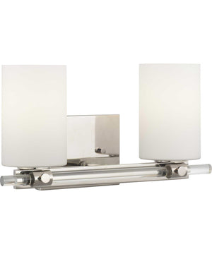 Lisbon 2-Light Bath & Vanity Polished Nickel