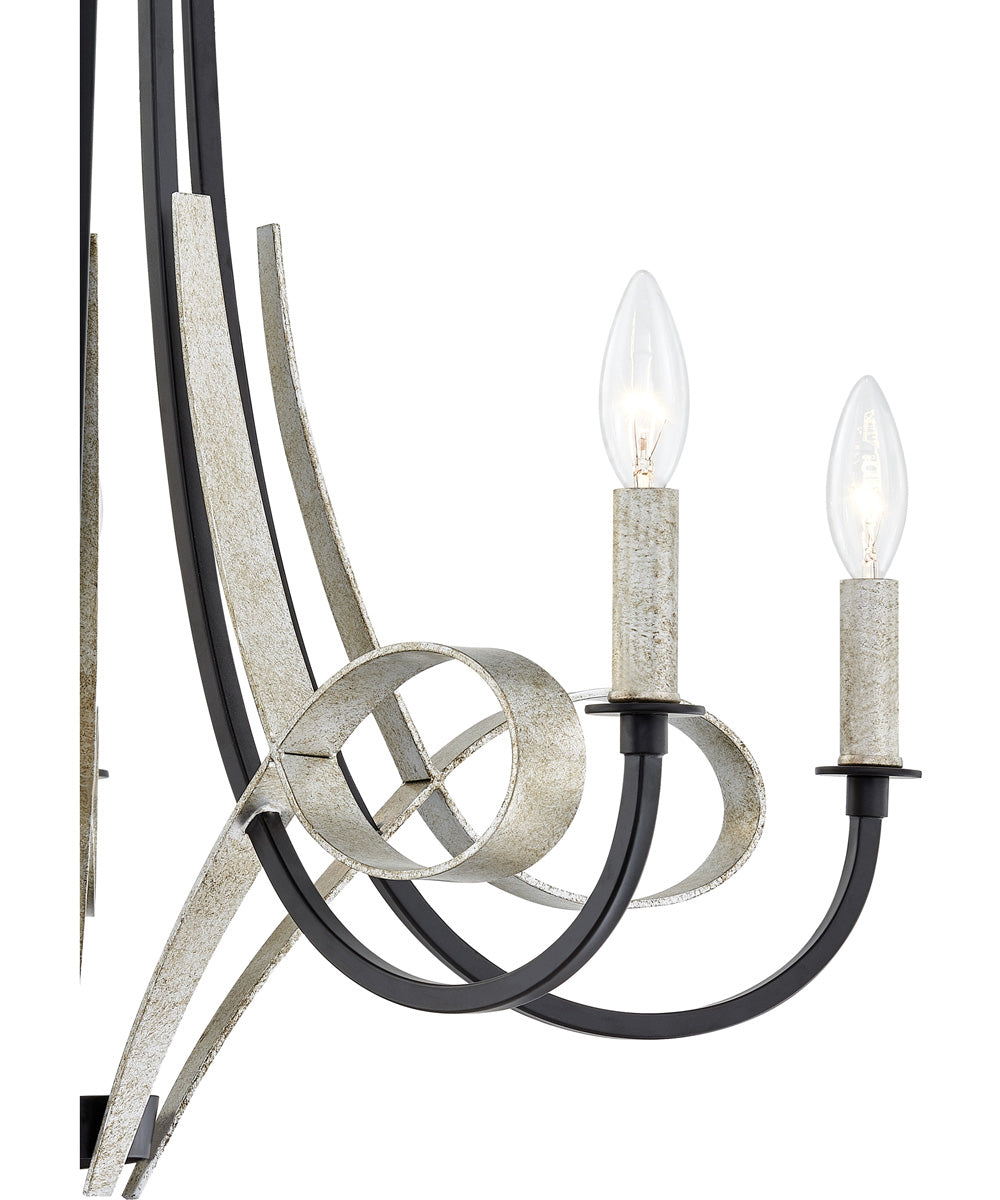 Jada 5-light Chandelier Matte Black