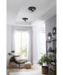 Medal 2-Light Industrial Style Flush Mount Ceiling Light Graphite