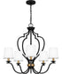 Wilkins 5-light Chandelier Matte Black