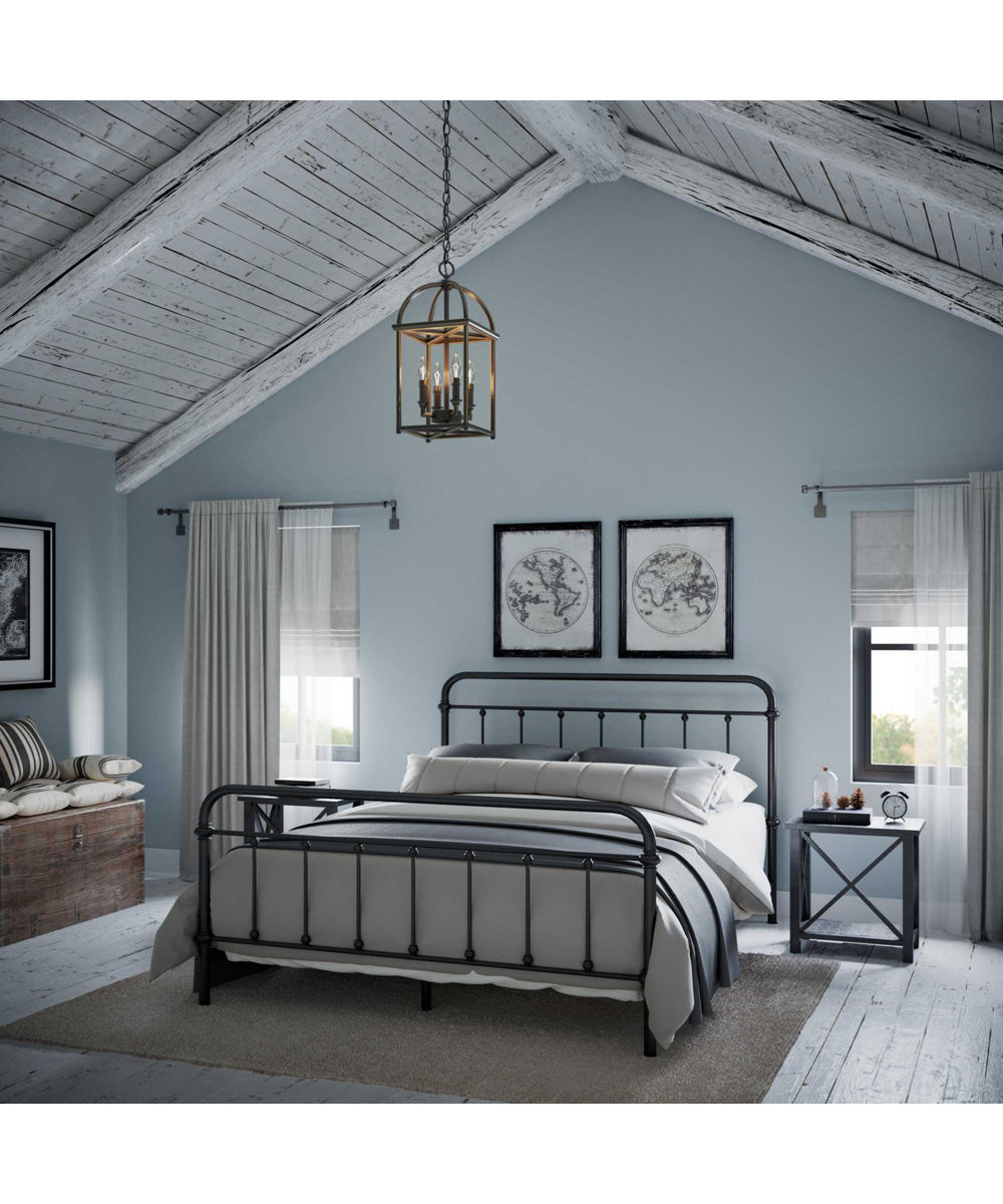 Piedmont 4-Light Foyer Lantern Antique Bronze