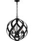 Blacksmith Large 4-light Pendant Earth Black