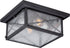 11"W Wingate 2-Light Outdoor Textured Black