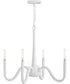 Maris 4-Light Medium Chandelier in Textured Plaster