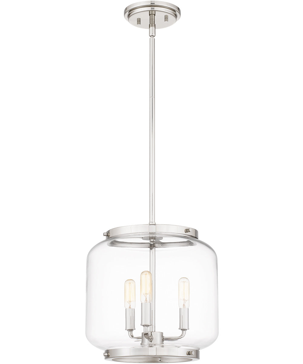 Tapley Small 3-light Mini Pendant Polished Nickel