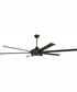 78" Prost Indoor/Outdoor 1-Light Ceiling Fan Espresso