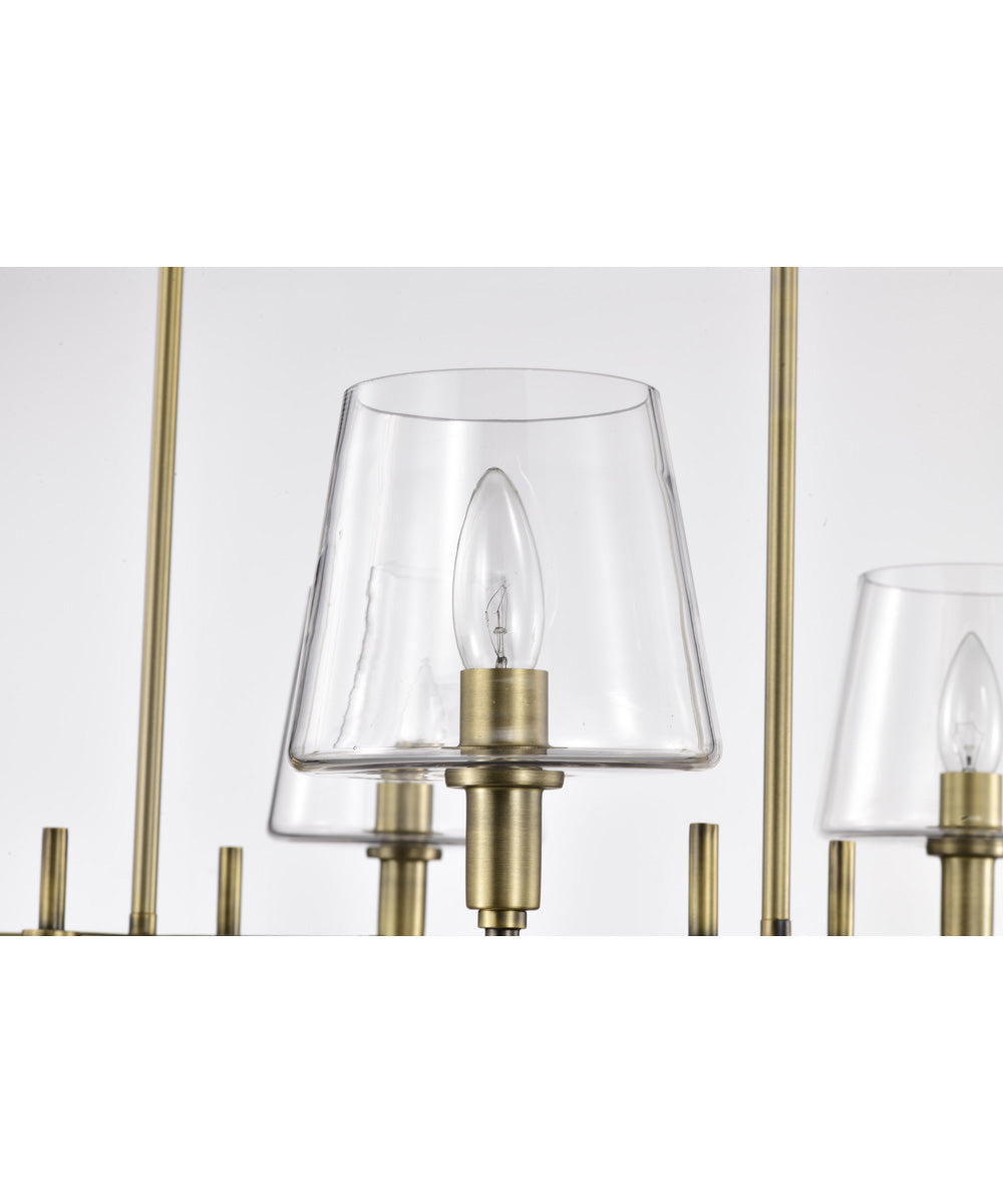 Brookside 6-Light Pendant Vintage Brass