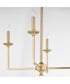 Eldorado 4-light Chandelier Aged Brass