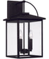 Bryson 3-Light Outdoor Wall-Lantern Rain or Shine - Black