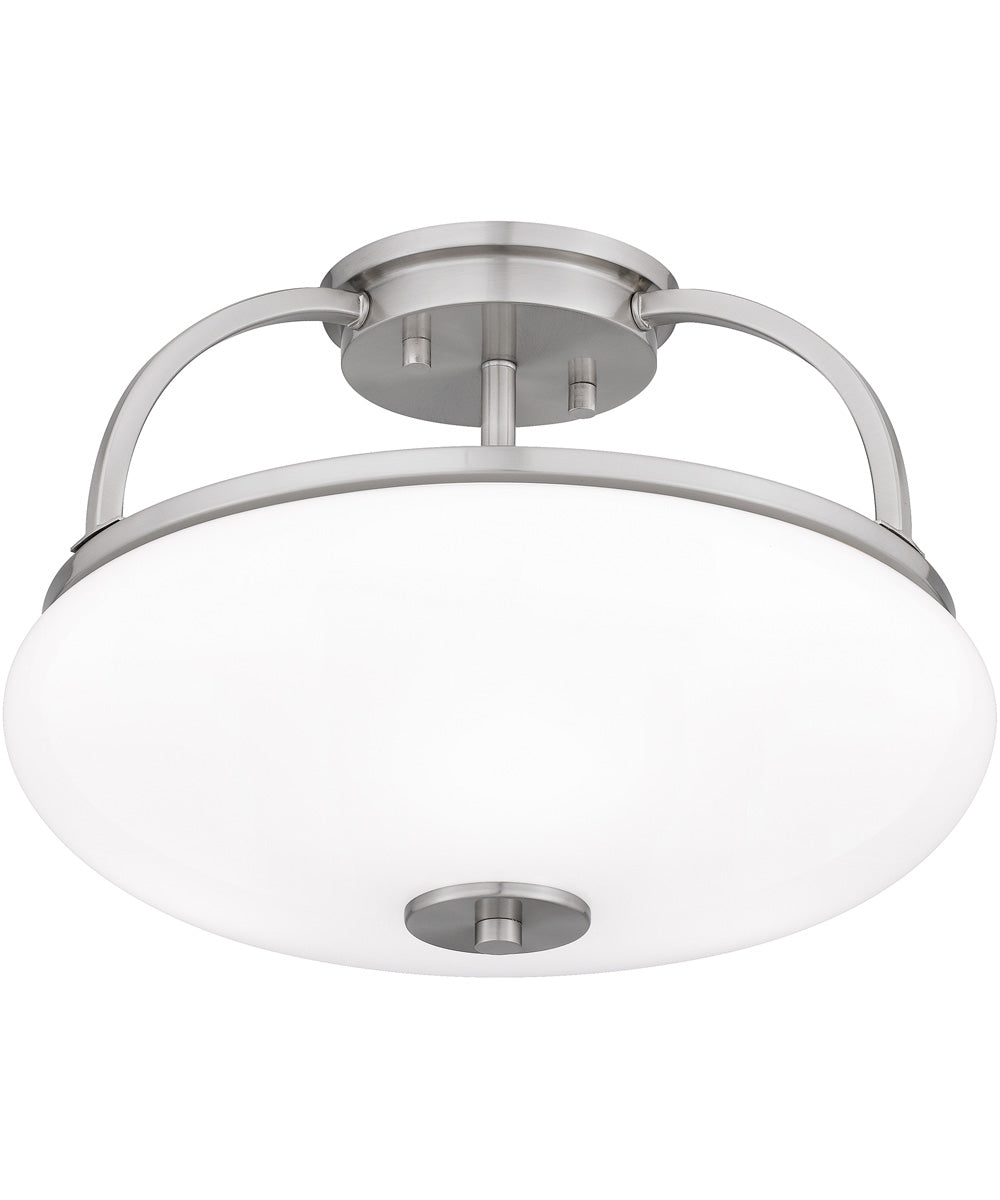Easton 3-light Semi Flush Mount Brushed Nickel