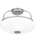 Easton 3-light Semi Flush Mount Brushed Nickel