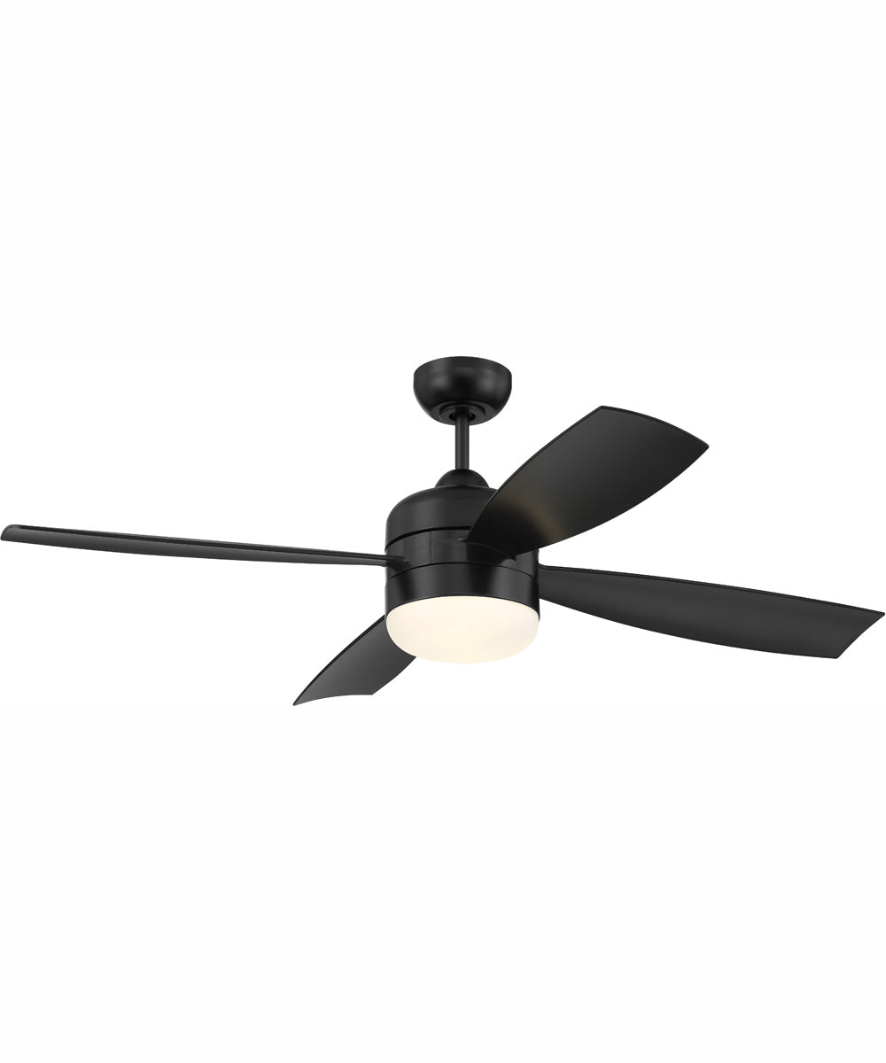 52" Sebastion 2-Light Indoor/Outdoor Ceiling Fan Flat Black