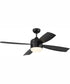52" Sebastion 2-Light Indoor/Outdoor Ceiling Fan Flat Black