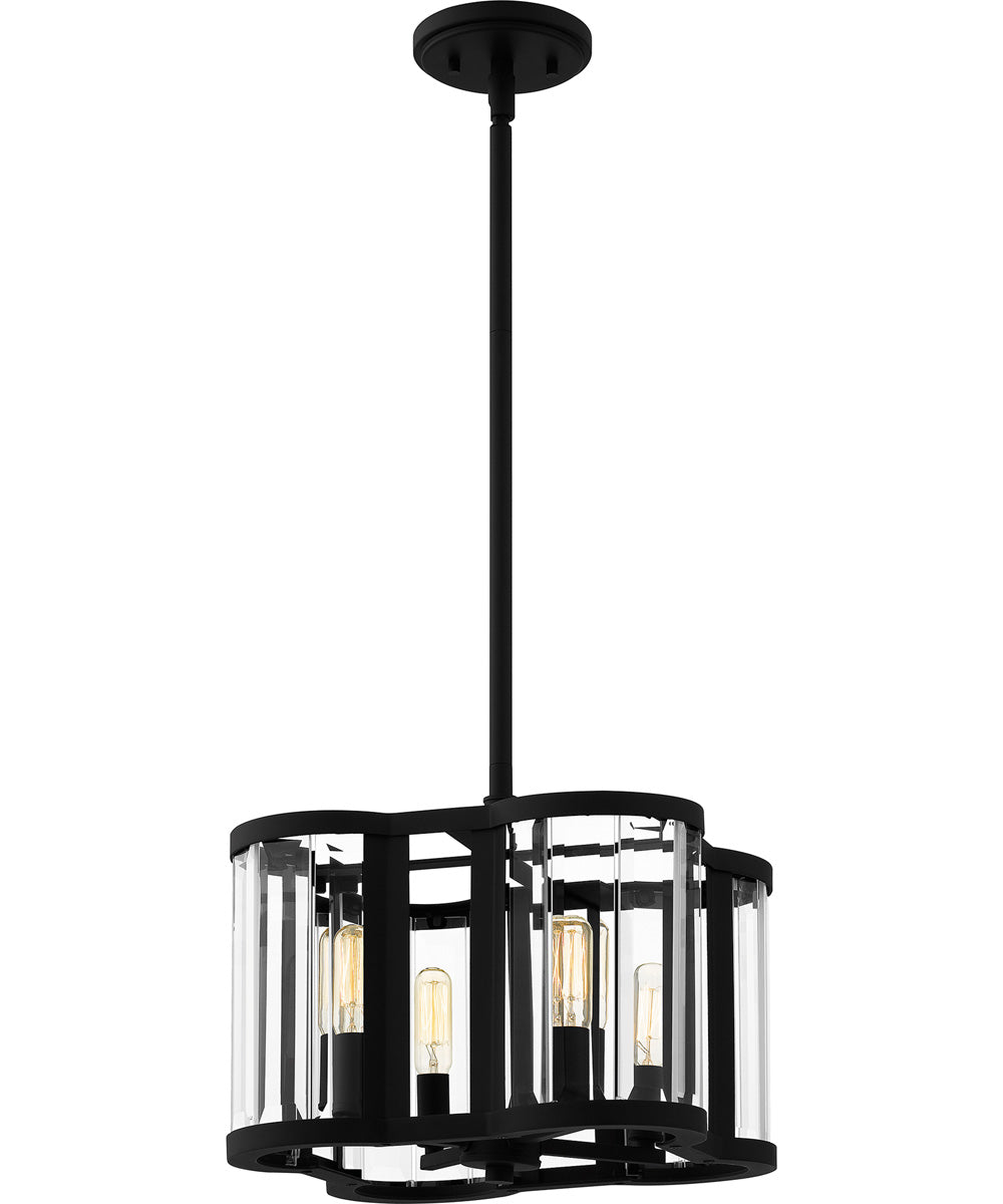 Quoizel Pendant Large 4-light Pendant Matte Black