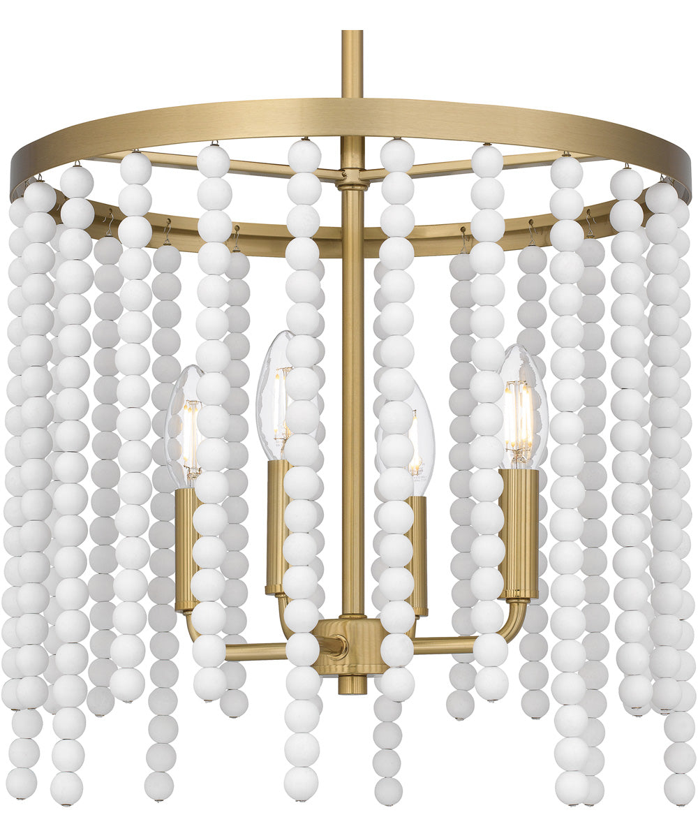 Apelle Large 4-light Pendant Aged Brass