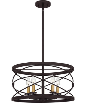 Potts 5-light Pendant Palladian Bronze