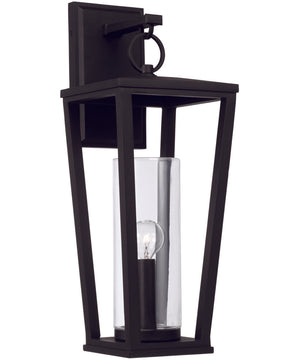 Elliott 1-Light Outdoor Wall-Lantern Black