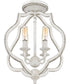 O'Keefe 4-light Semi Flush Mount Antique White