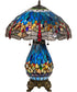 25"H Tiffany Hanginghead Dragonfly Lighted Base Table Lamp