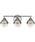 Fletcher 3-Light Three Light Vanity in Polished Nickel