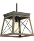 Briarwood 1-Light Coastal Mini-Pendant Light Antique Bronze