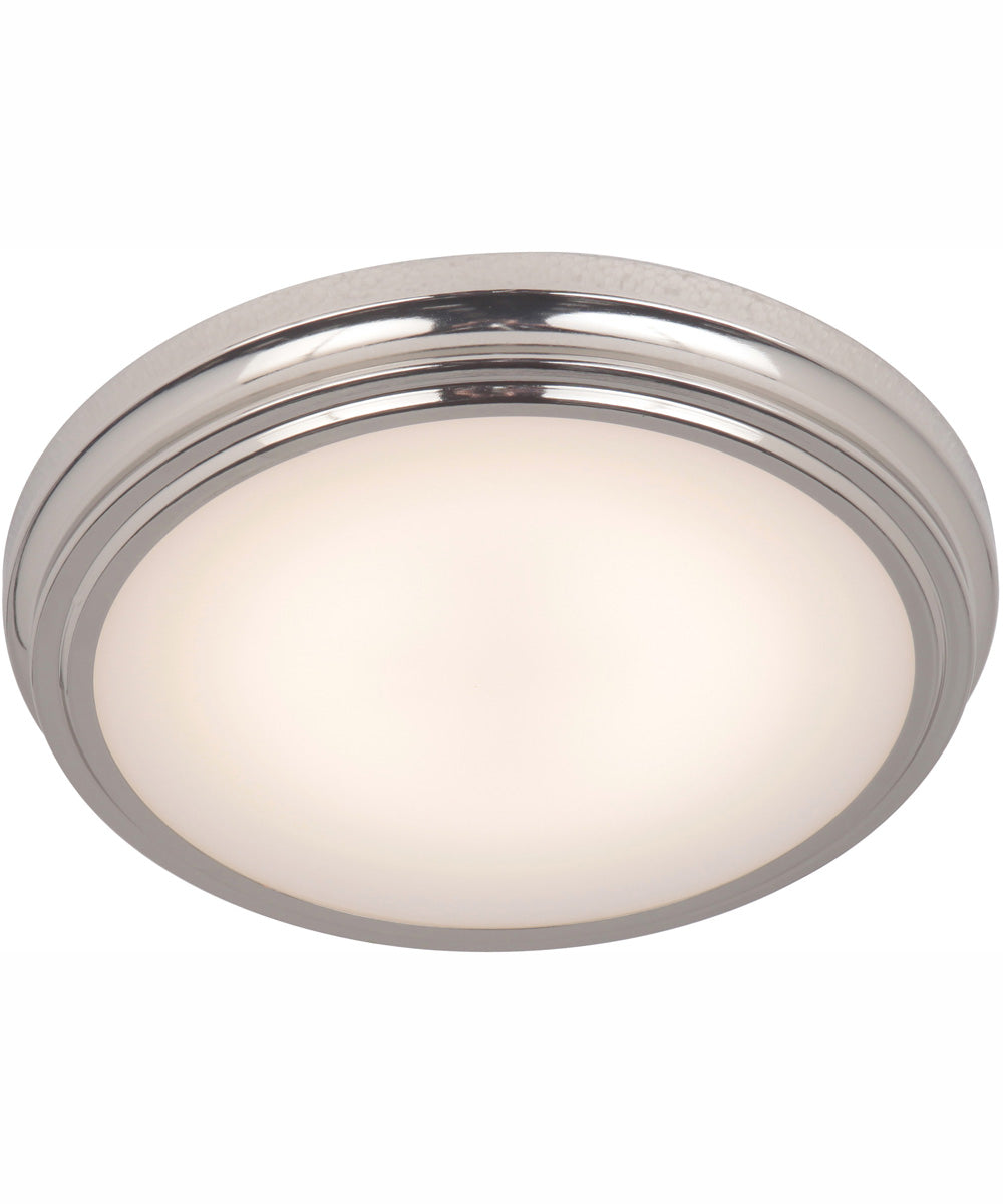 X66 1-Light LED Flushmount Brushed Polished Nickel