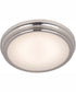 X66 1-Light LED Flushmount Brushed Polished Nickel