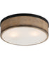 Franklin 2-Light Flush Mount Driftwood / Black