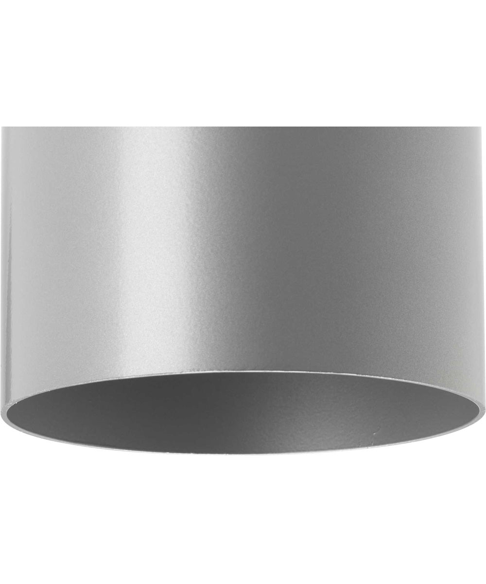 5" Outdoor Up/Down Wall Cylinder Metallic Gray