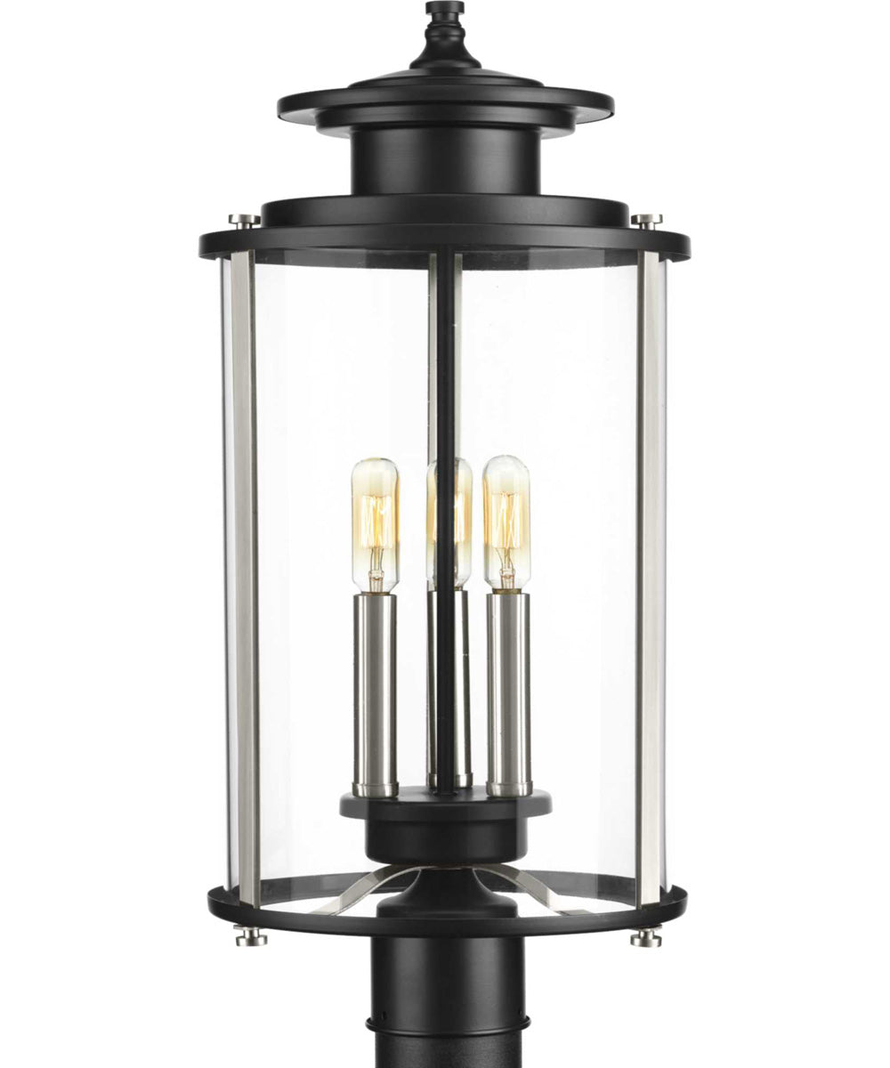 Squire 3-Light Post Lantern Matte Black
