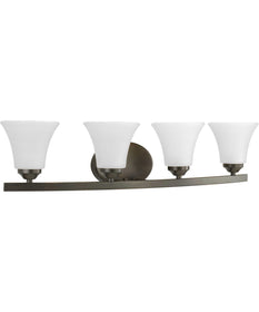 Adorn 4-Light Etched Glass Traditional Bath Vanity Light Antique Bronze
