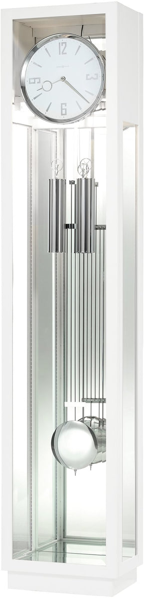 76"H Whitelock Floor Clock Gloss White