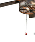 Football Ceiling Fan Pull, 2.25"h with 12" Antiqued Brass Chain