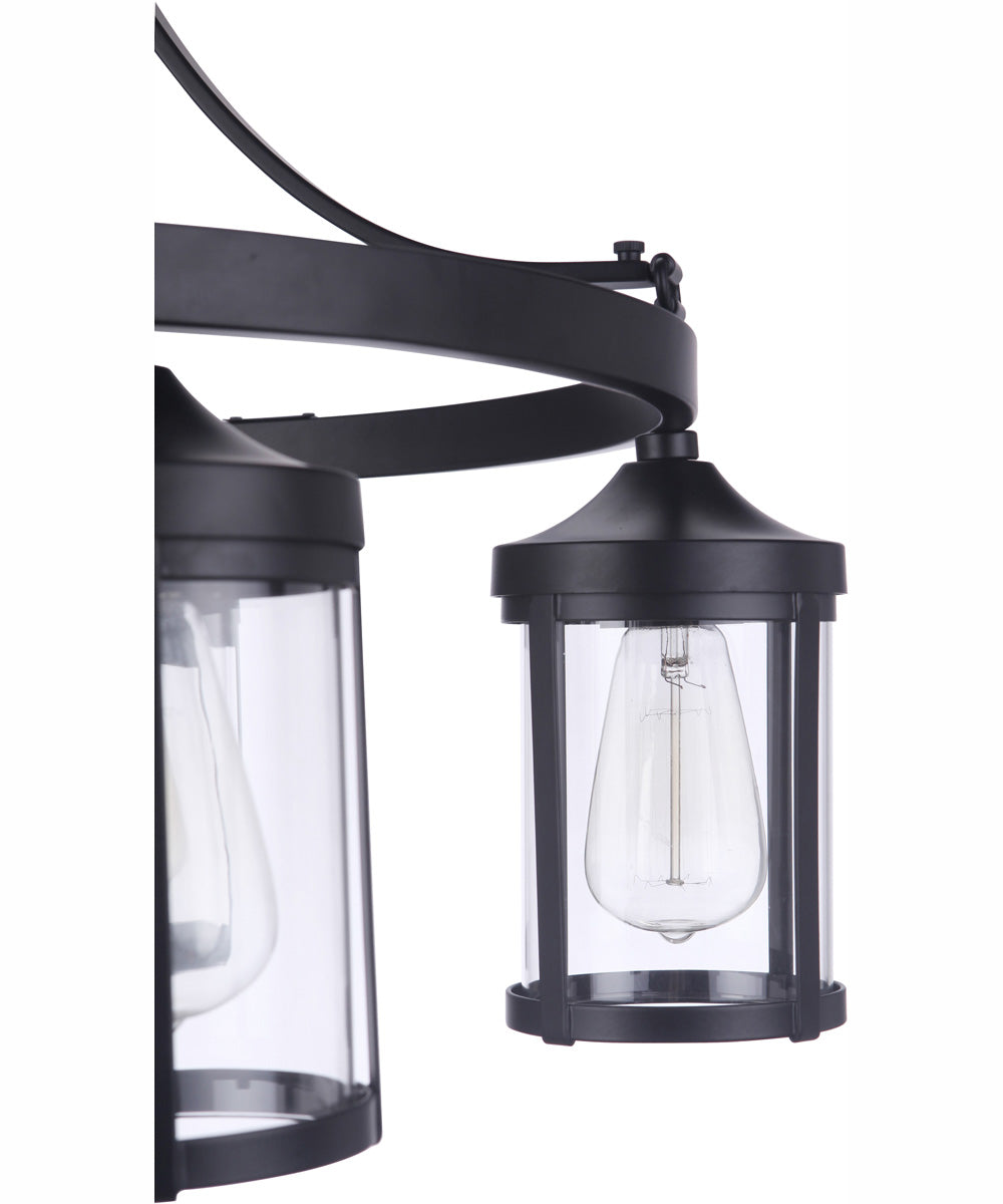 Elliot 5-Light Chandelier Flat Black