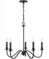 Weston 5-Light Chandelier Matte Black