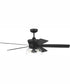52" Gibson 3-Light Ceiling Fan Flat Black